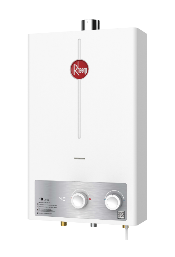 Calentador de paso a gas 10lt Digital Tiro Forzado
