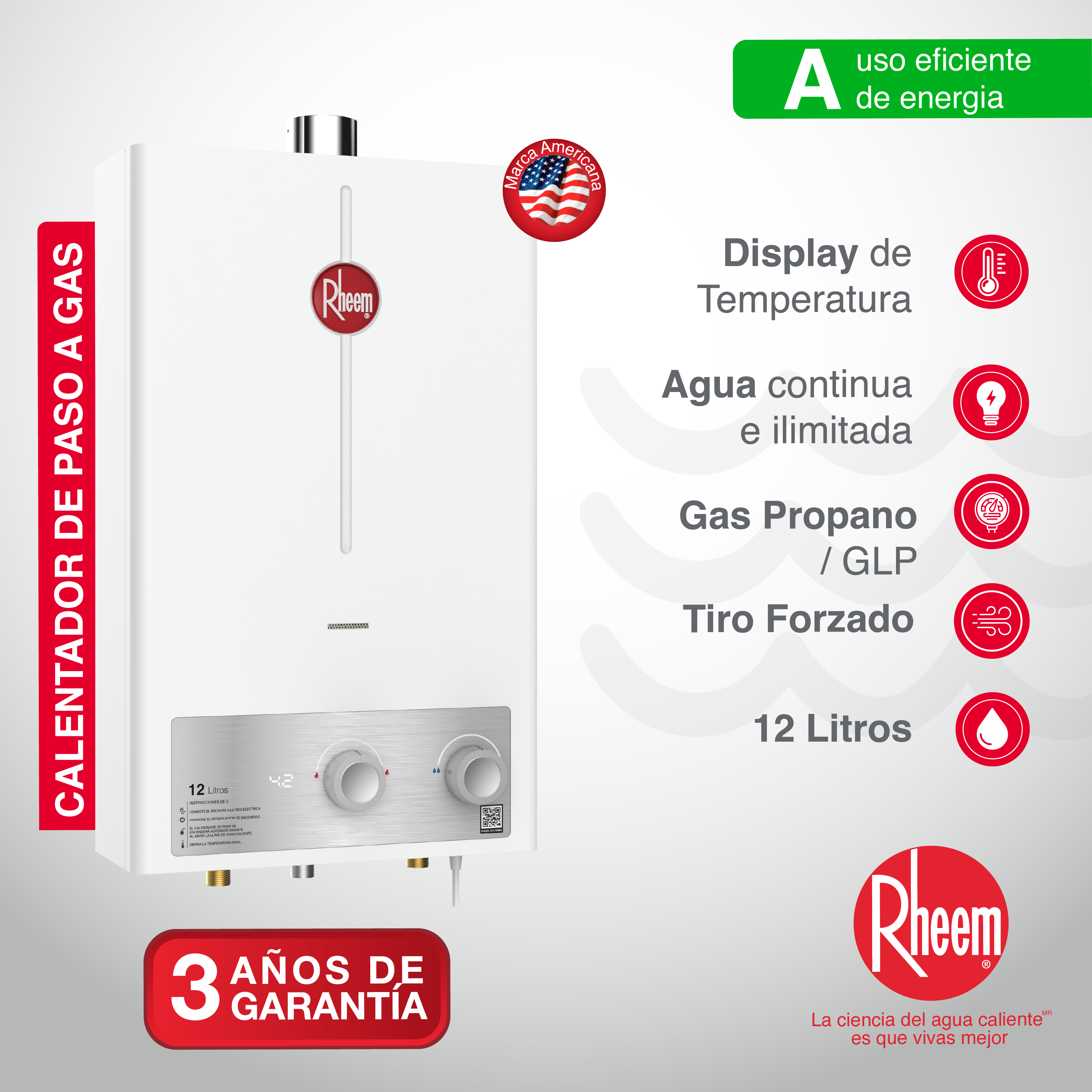 IMAGEN #2 CALENTADOR A GAS-TF-12L-MECÁNICO-GLP