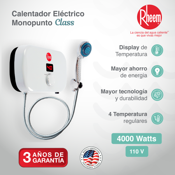 Calentador de agua eléctrico Class 110v 4kw - Imagen 5
