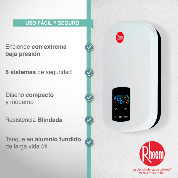 Calentador de agua eléctrico Elegant Digital 110v 4kw - Imagen 4