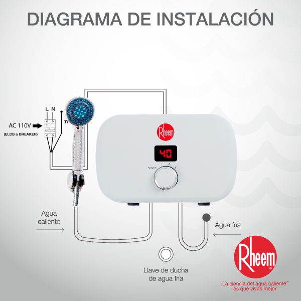 Calentador de agua eléctrico Class 110v 4kw - Imagen 2