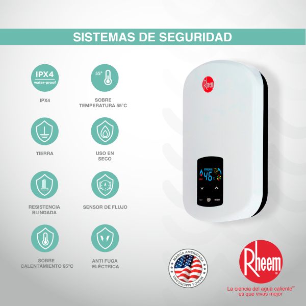 Calentador de agua eléctrico Elegant Digital 110v 4kw - Imagen 7