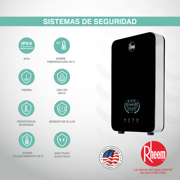 Calentador de agua eléctrico Performance Digital 208v 9kw - Imagen 7