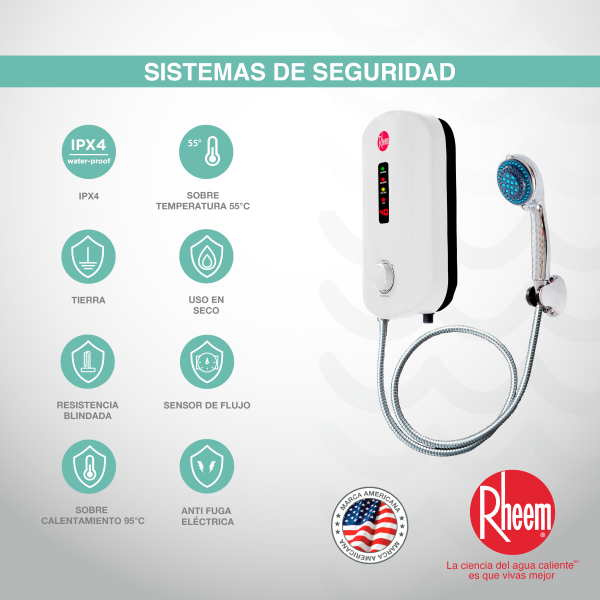 Calentador de agua eléctrico Elegant Plus 110v 4kw - Imagen 6