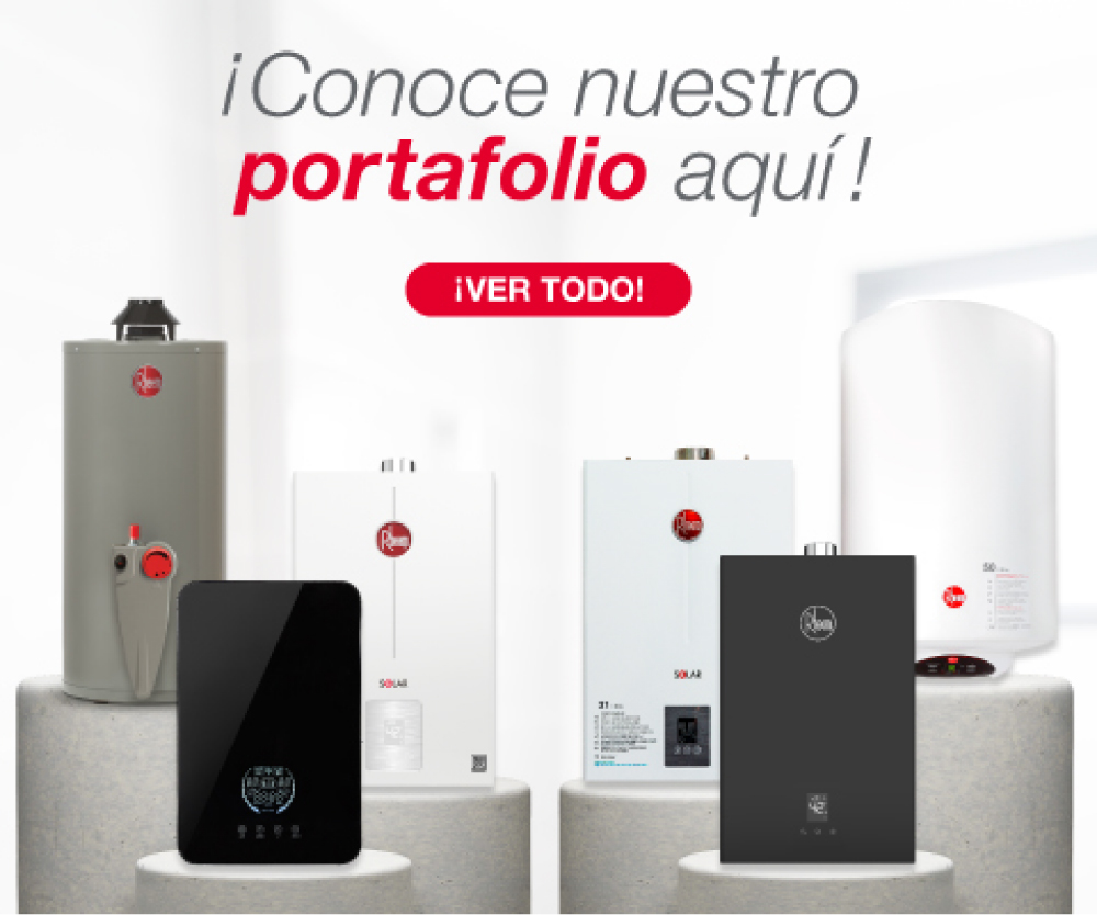 Portafolio de Calentadores de Rheem en Colombia
