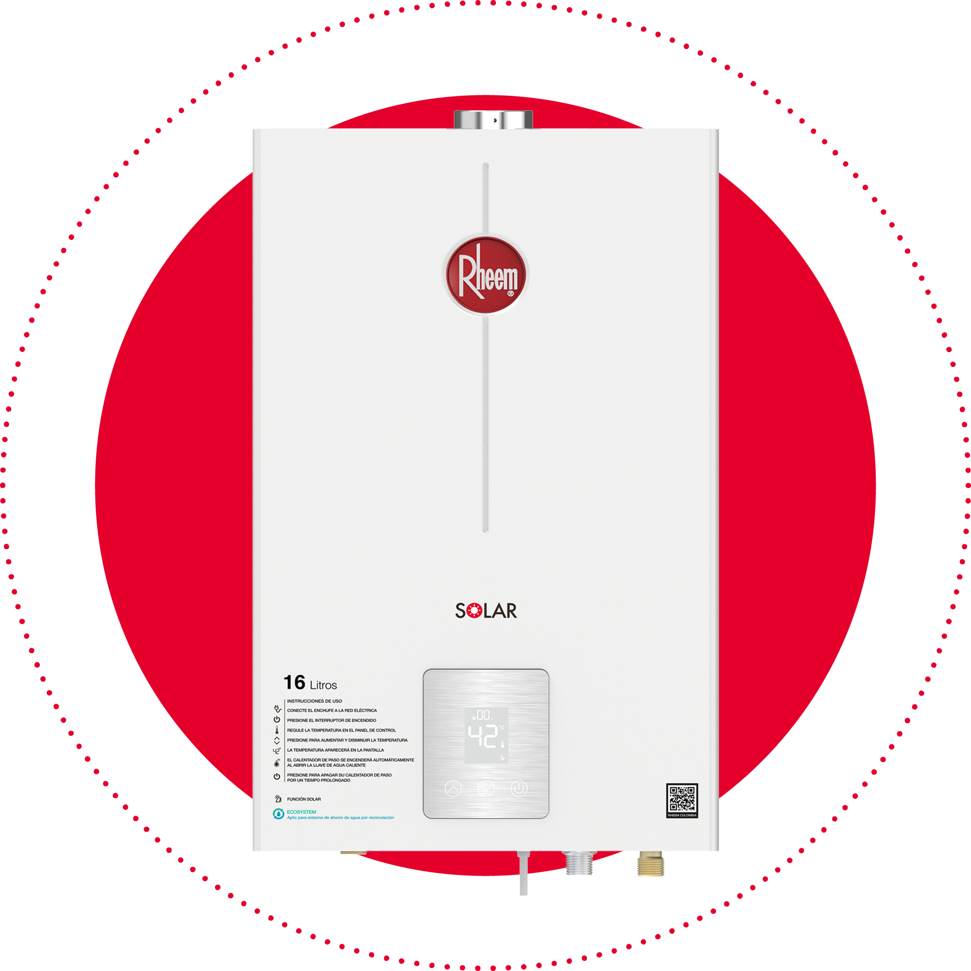 Calentador de paso a gas Rheem