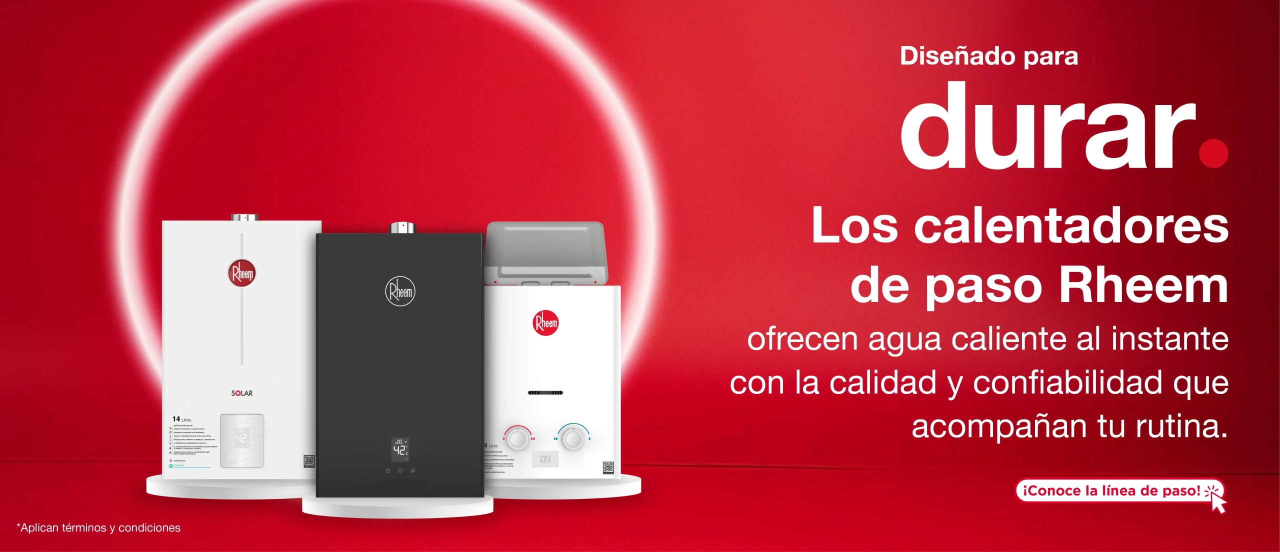 Calentador de Paso de Agua Rheem