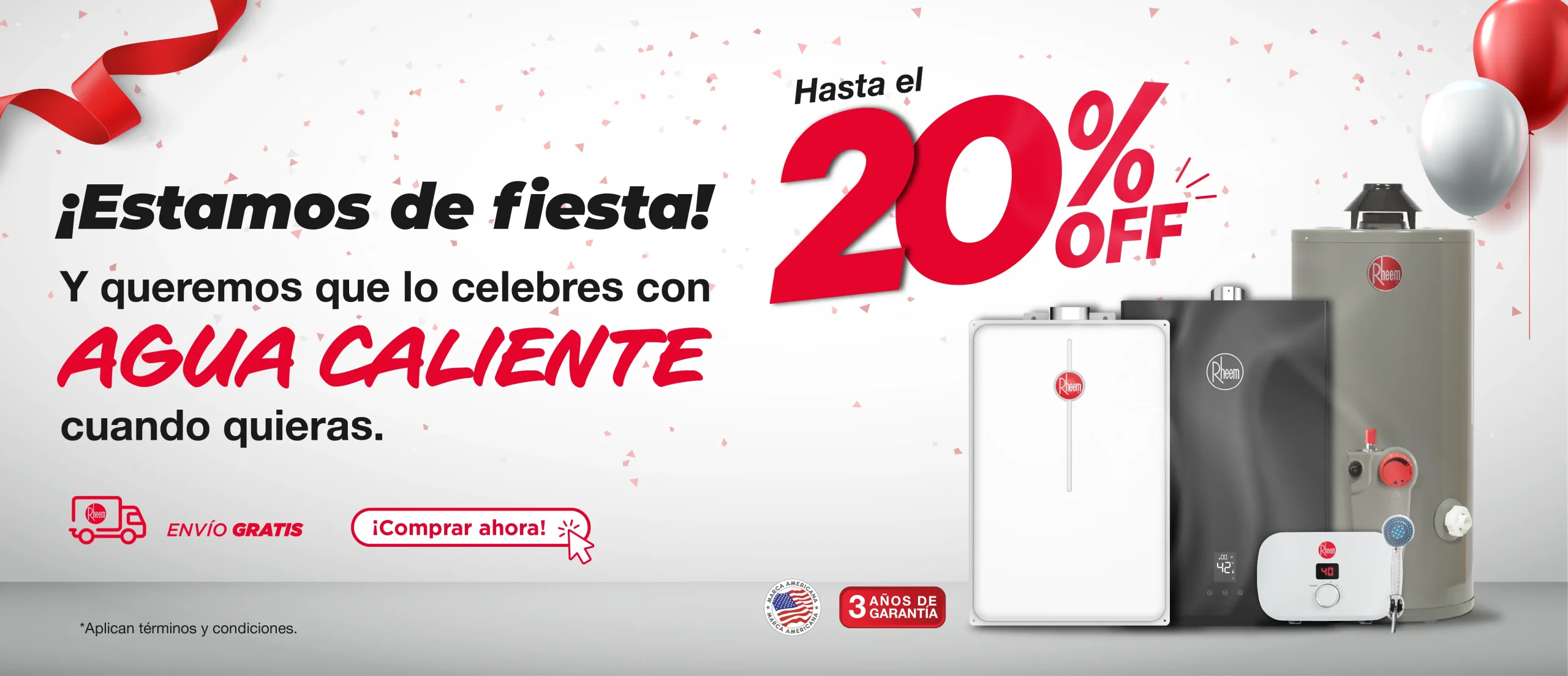 Rheem Colombia Calentadores de agua en oferta