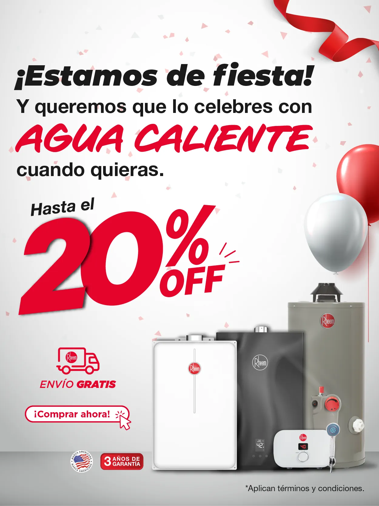 descuentos rheem