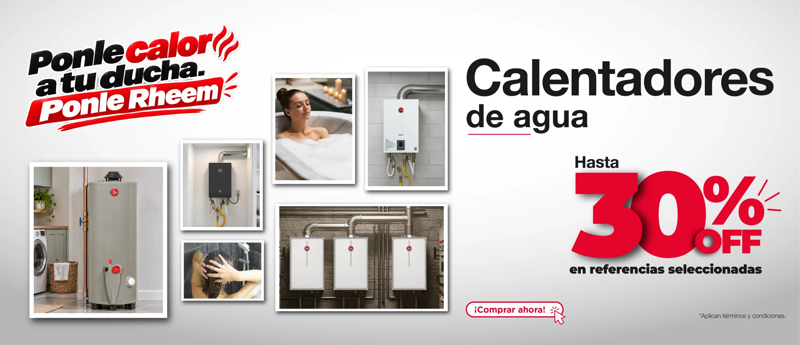 Rheem Colombia Descuentos en calentadores